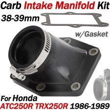 For Honda TRX250R ATC250R 85 1986-1989 38-39mm Carb Intake Manifold Kit w/ Boot