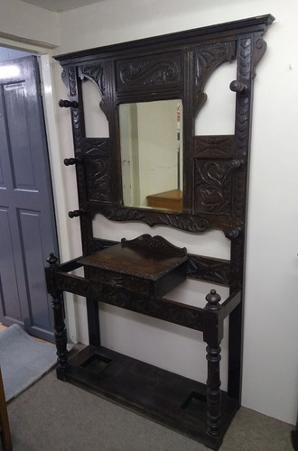 Antique hall stand gothic - antique,