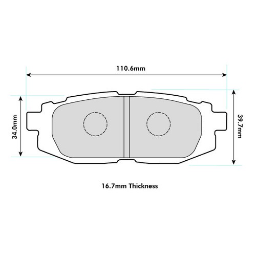 Ferodo ds1 rear brake - rear, pad