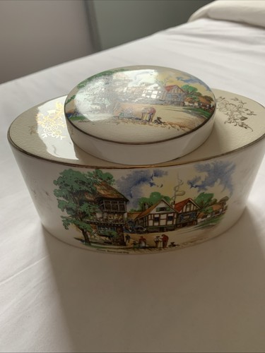 Tea caddy sandland ware - tea,