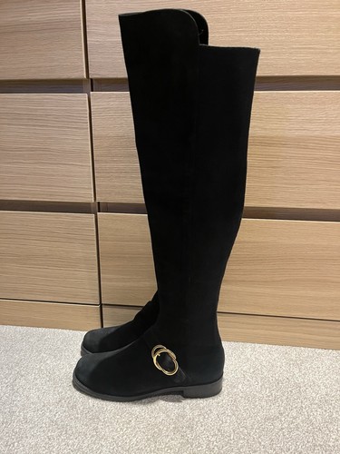 Stuart weitzman black suede - stuart,
