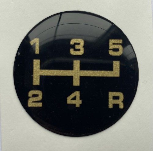 Gear knob insert badge - gear, 5