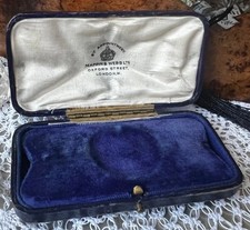 Rare Antique/Vintage Blue Tooled Leather Push Button Watch Box – Mappin & Webb,