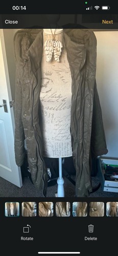 Creenstone khaki coat - creenstone, size
