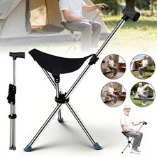 2 in 1 Folding Walking Stick