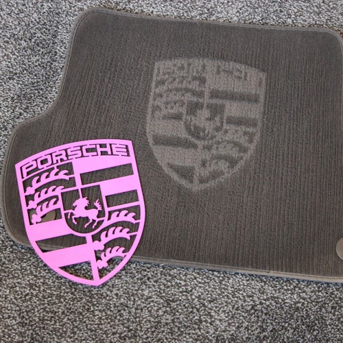Porsche car carpet stencil - porsche,