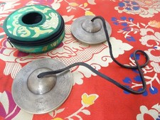 Tingsha Bell, 8.5cm Cymbals Handmade Tibetan Buddhist Tingsha Bells Ashtamangala