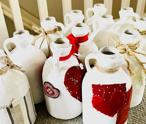 Handpainted decorative jugs - 13,