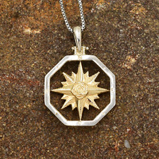 14k Yellow Gold & Sterling