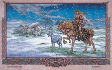 CELTIC IRISH FANTASY FINNCHEOM, PRINCESS OF ULSTER 16x11 By Jim FitzPatrick 