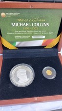 2012 Irish Silver Proof and Gold Proof Coin Set Michael Collins