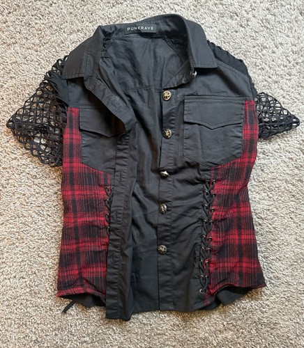 Punk rave women plaid - rave,
