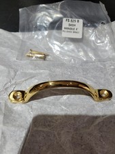 Door or Window Fitting Sash Pull Handle Polished Brass 4 Inch