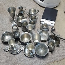 10 POUNDS OF SCRAP PEWTER /ALL MARKED PEWTER/reloads or casting