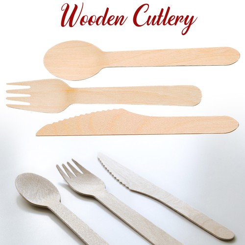 Disposable wooden knives - wooden,