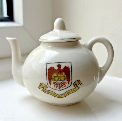 Crested china miniature teapot - crested,