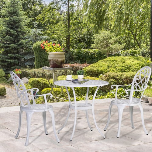 3pcs garden aluminium table - 3pcs,