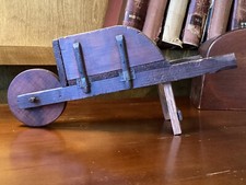 Primitive Wooden Child’s Dollhouse Doll Wheelbarrow Beautiful Handmade Very Old