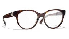 Chanel Eyeglasses 3431B 714 Havana &Gold Frames Glasses Optical Rx 52-17-140