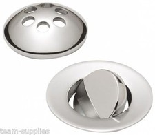 BATH WASTE SWIVEL FLIP PLUG TOP CHROME BRASS BATH WASTE & OVERFLOW FACE  