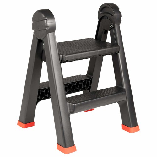 Vidaxl ladder folding black - ladder,