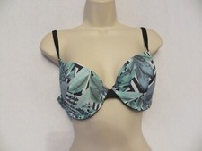 DORINA GREEN  MOULDED PLUNGE BIKINI TOP SIZE 34D  NEW WITH TAG