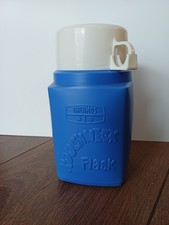 Vintage Thermos Plastic Roughneck Flask Made In England Retro 1980s 0.23 litres