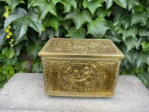 Mid century brass fireside - mid,