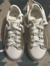 Gold Sequin Trainers Size 38