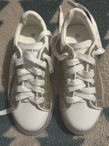 Gold sequin trainers size - sequin, 38