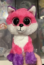 RARE + RETIRED TY BEANIE BOOS JOEY CLAIRE'S  EXCLUSIVE PINK PLUSH TOY 6"/15CM