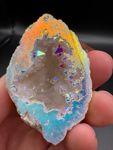 Crystal specimen geode - geode, aura