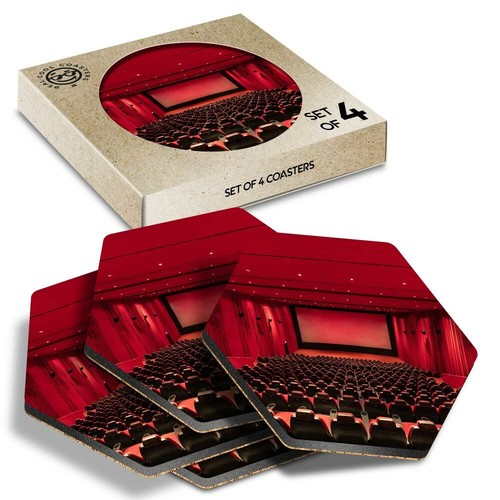 Hexagon coasters cinema - -,