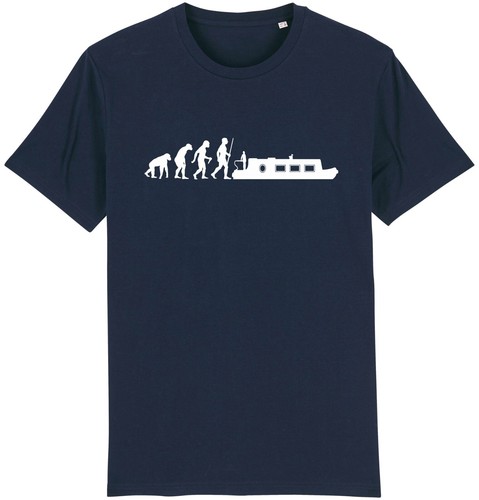 Evolution canal boat - canal, t-shirt