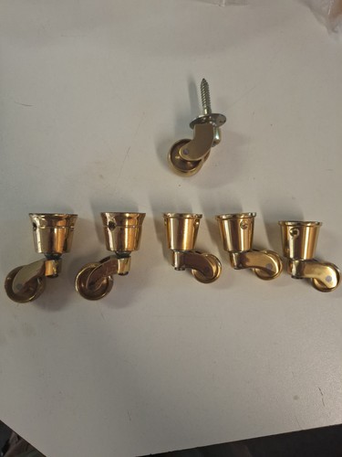 Furniture caster brass - brass,