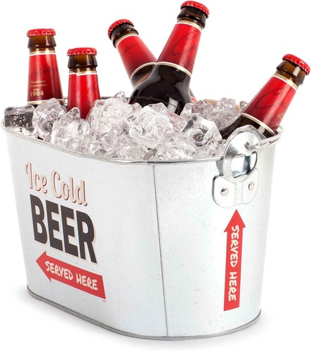 Ice bucket metal oval - bucket, tub