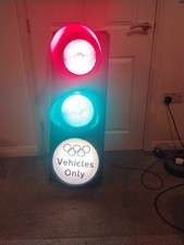 Rare London Olympic Traffic Light With 3 Way Remote For Changing Lights Last One