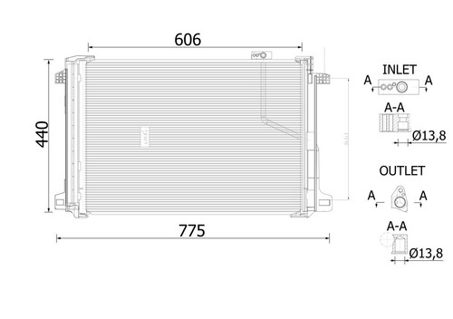 Mahle aircon condenser - mahle,