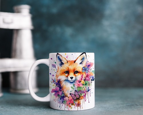 Watercolour fox - fox, 01