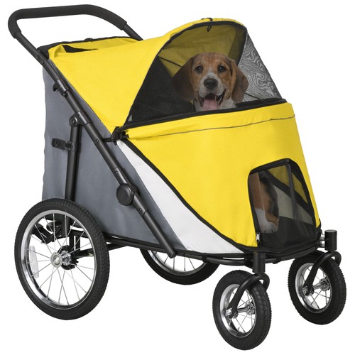 Pawhut foldable pet stroller - foldable,