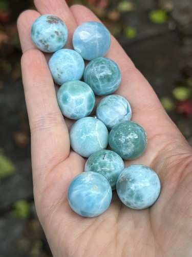 Larimar ball deep blue - larimar, dolphin