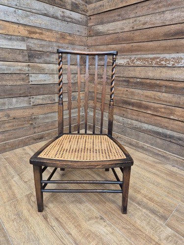 Oak rush seat barley twist - seat,