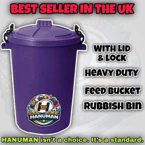 50l plastic purple - purple, bin