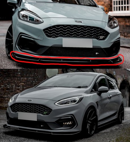 Front lip splitter spoiler - front,