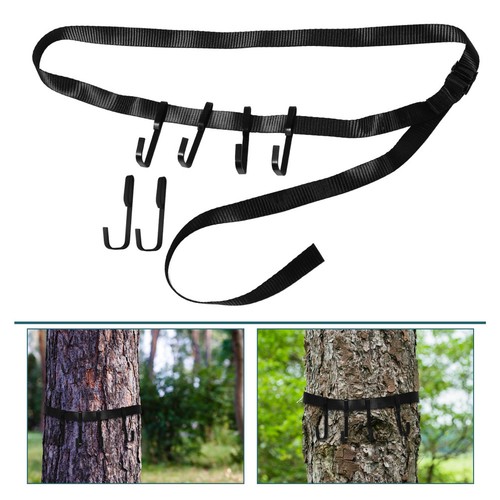 Reusable tree stand - tree, harness