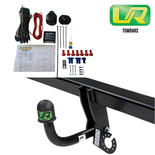 Fixed swan neck towbar - neck, towbar+7p