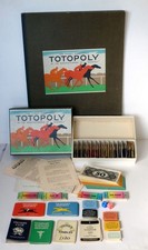 Vintage TOTOPOLY Board Game Waddingtons 1940s with card horses