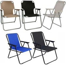 Folding Camping Chairs Fishing Deck Chair Garden Outdoor Patio Beach Picnic Seat