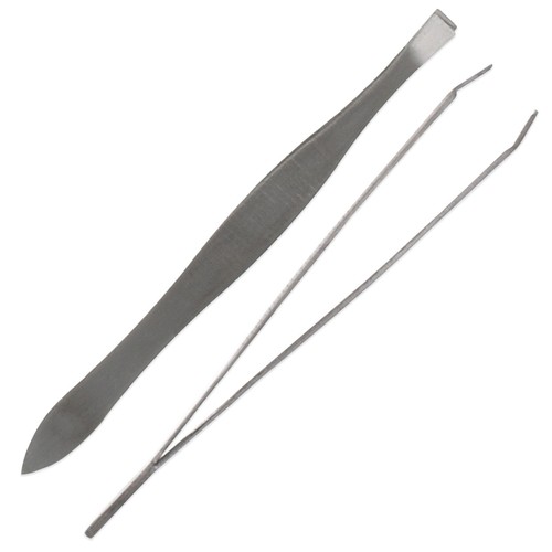 Flat tweezers small - tweezers, 2