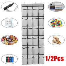 1-2x 24 Large Pocket Shoe Rack